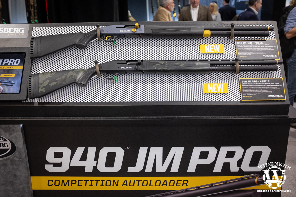 the 940 JM Pro Competition Autoloader shotgun a photo of the 940 JM Pro Competition Autoloader shotgun at shot show 2020