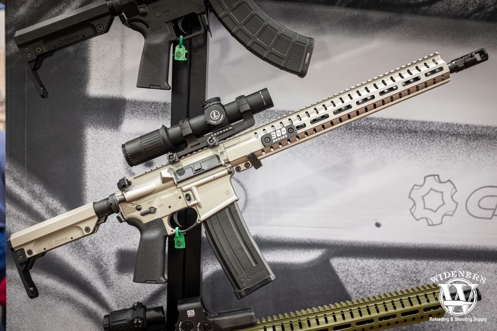 CMMG 5.7 AR conversion barrel kit at shot show 2020 photo of the CMMG 5.7 AR conversion barrel kit at shot show 2020