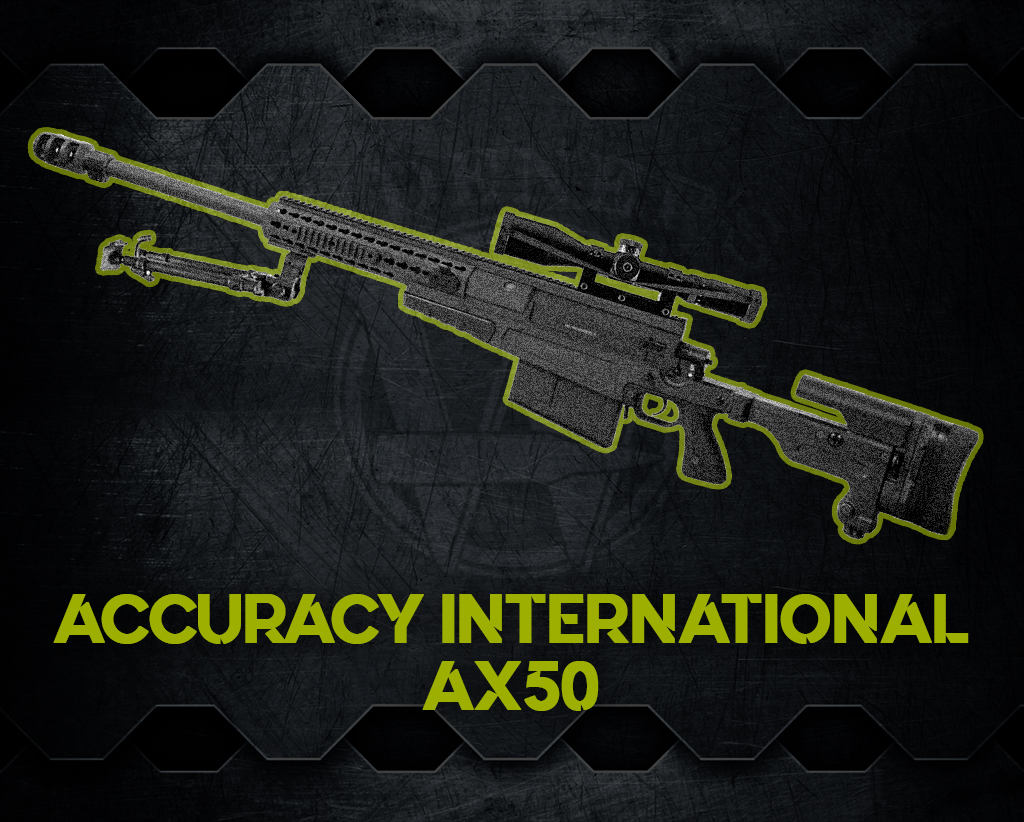 the Accuracy International AX50 world's most powerful rifles a graphic of the Accuracy International AX50 world's most powerful rifles