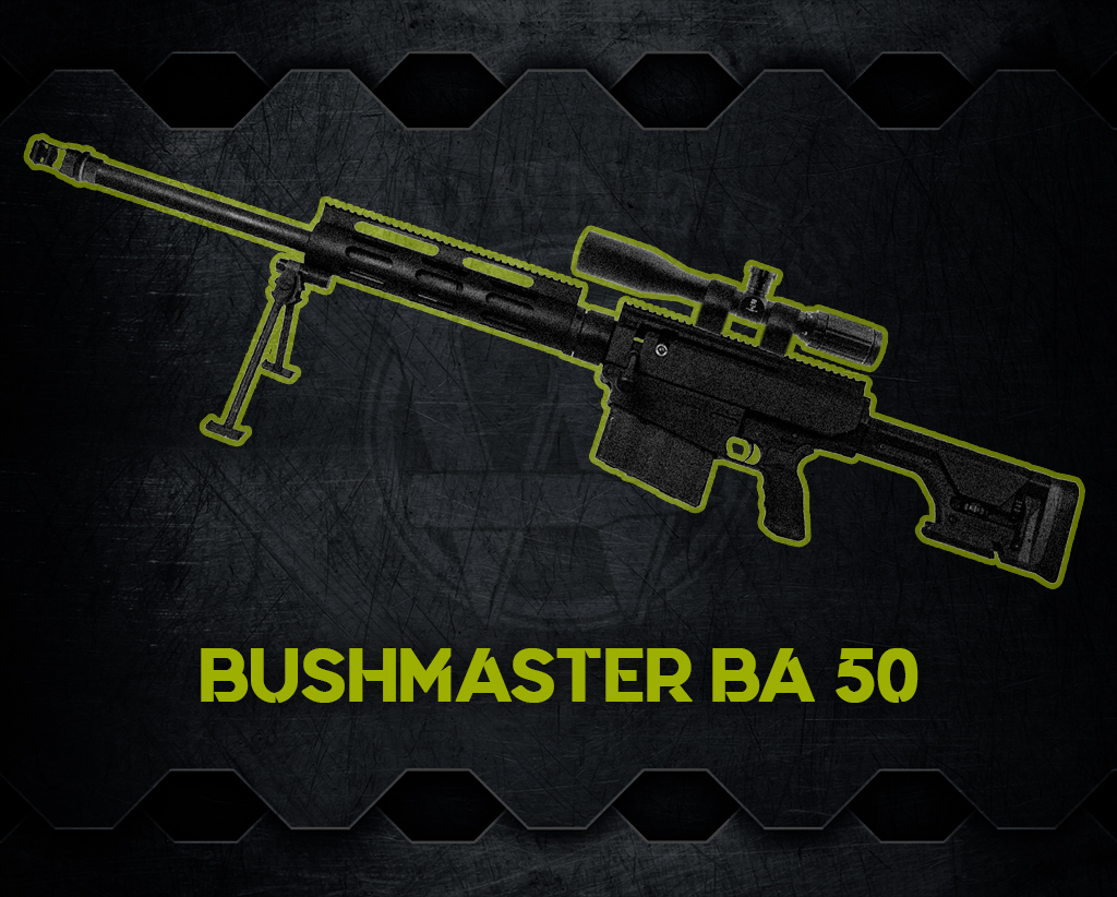 Bushmaster BA 50 world's most powerful rifles a graphic of the Bushmaster BA 50 world's most powerful rifles
