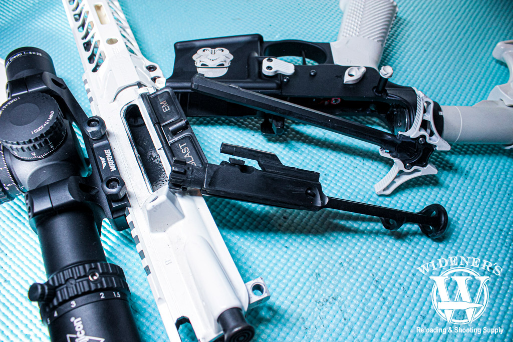 ar15 rifle ready to be cleaned a photo of a ar15 rifle ready to be cleaned