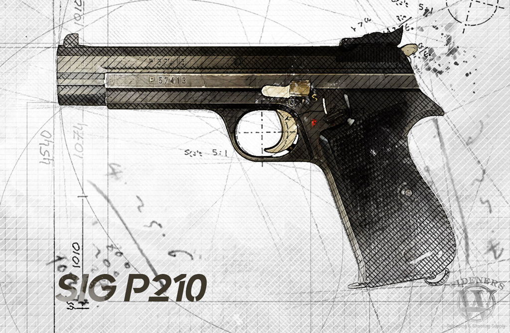 SIG P210 handgun a photo of the SIG P210 handgun