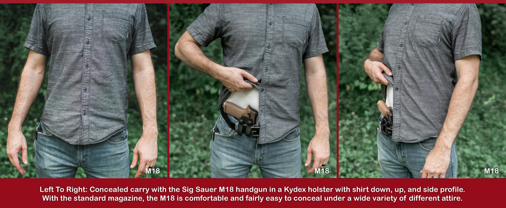 a photo of a man concealed carrying