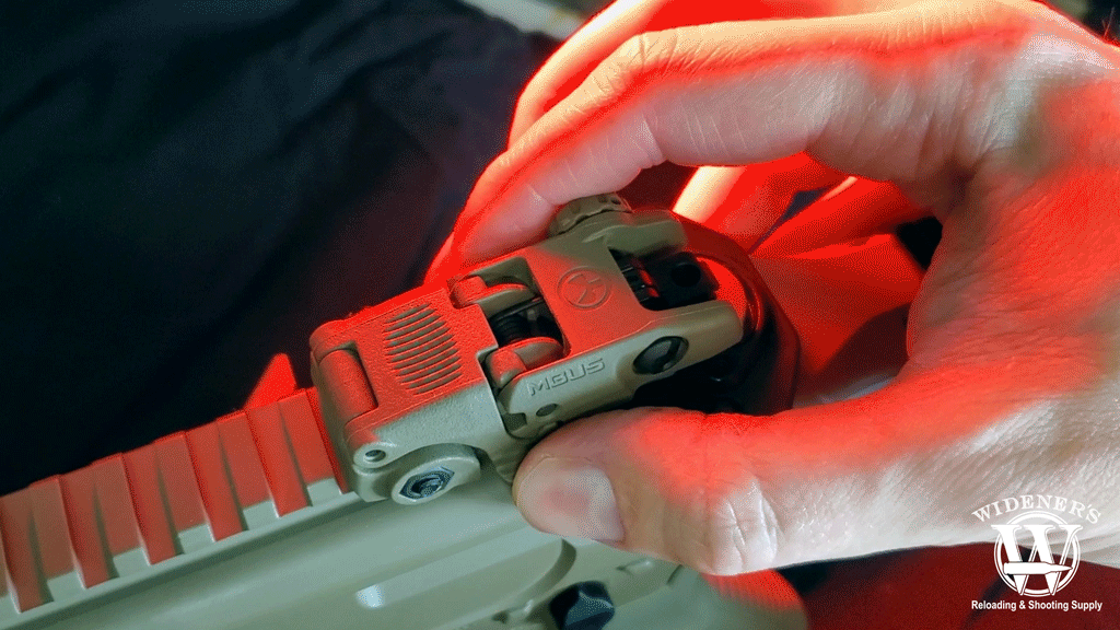 a photo of magpul mbus popup sights