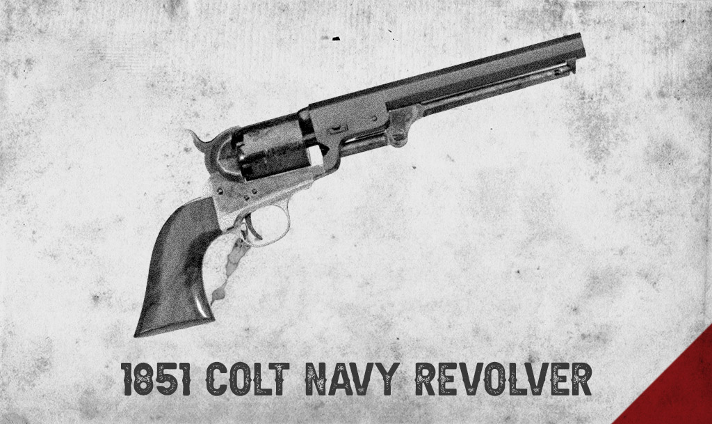 1851 colt navy revolver a photo of a 1851 colt navy revolver