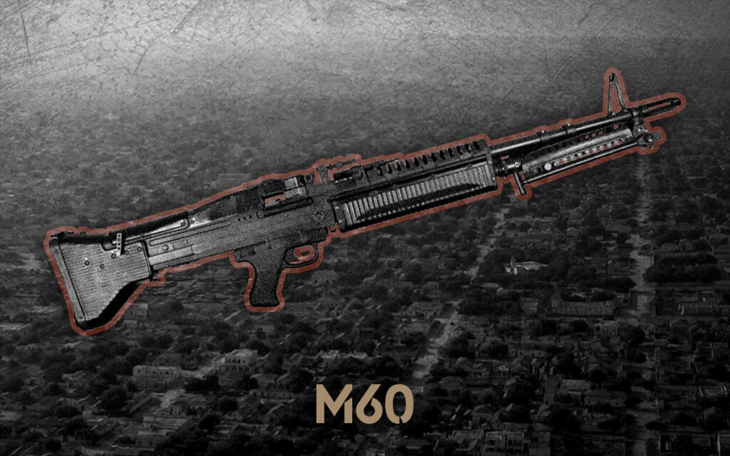 M60 Machine Gun a photo of the M60 Machine Gun