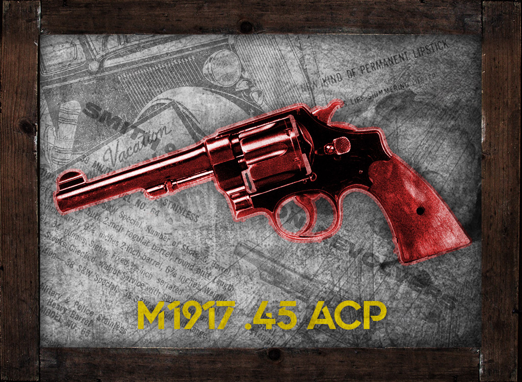 a photo of m1917 pistol in 45 acp