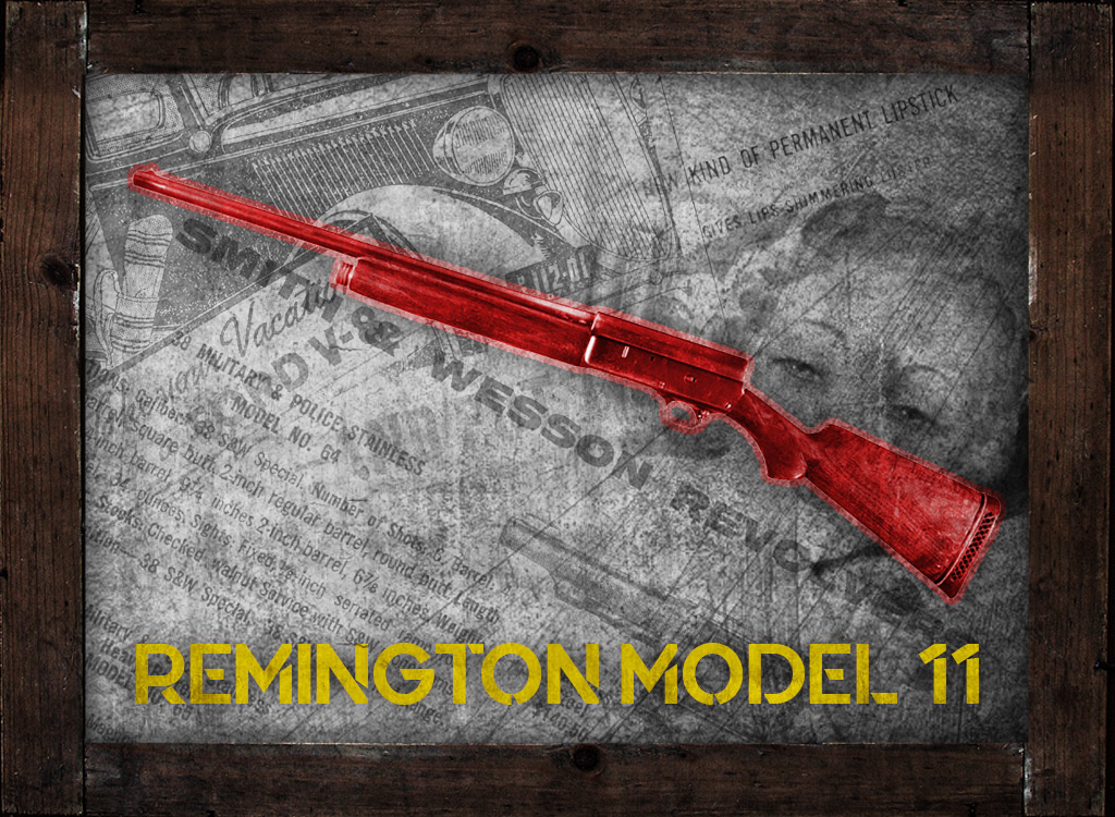 A photo of a remington model 11 shotgun guns of bonnie and clyde