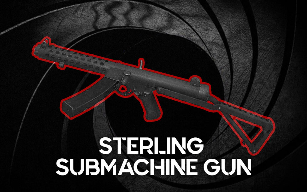 Sterling Submachine Gun a photo of a Sterling Submachine Gun