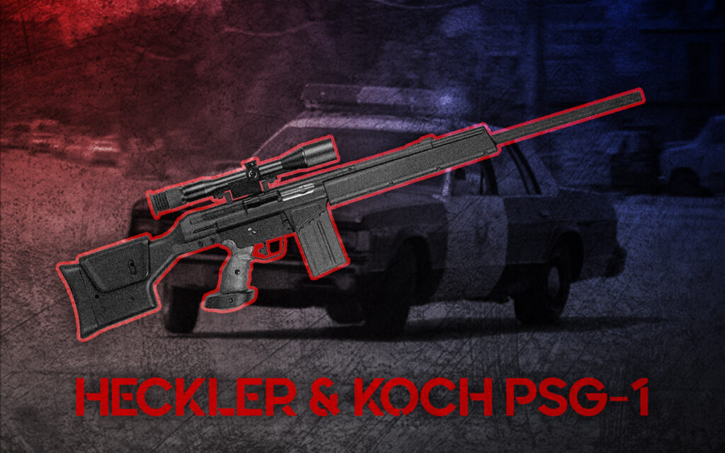 Heckler & Koch PSG-1 sniper rifle a photo of the legendary Heckler & Koch PSG-1 sniper rifle