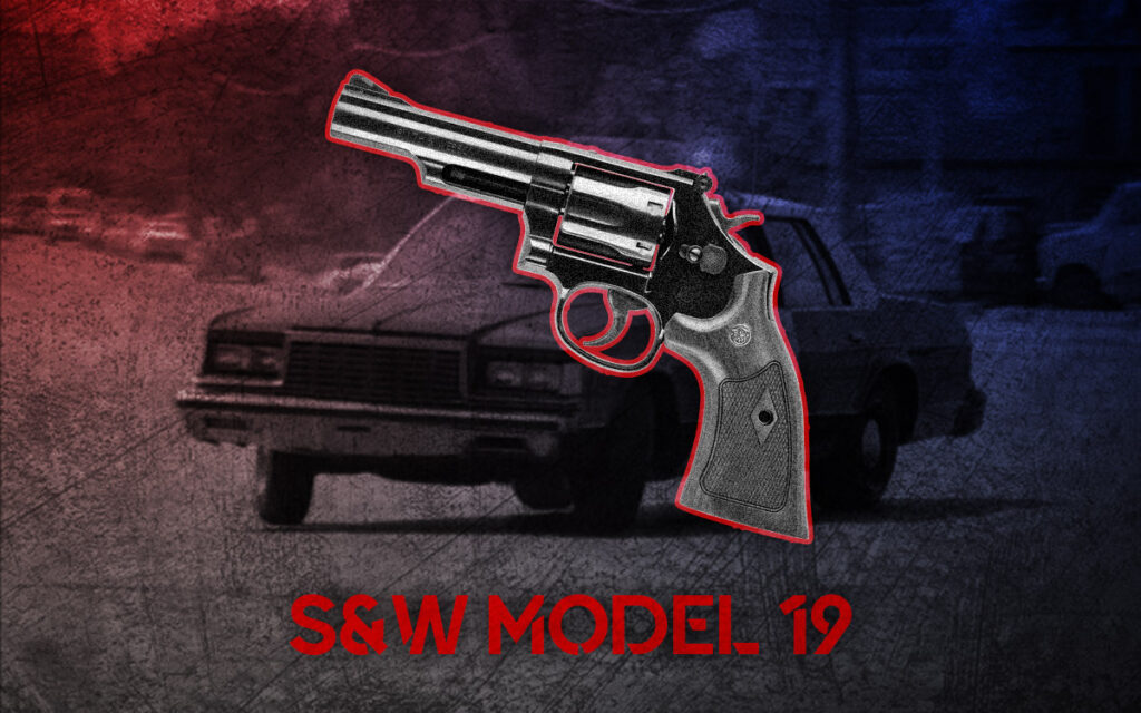 Smith & Wesson Model 19 a photo of the Smith & Wesson Model 19 lethal weapon guns