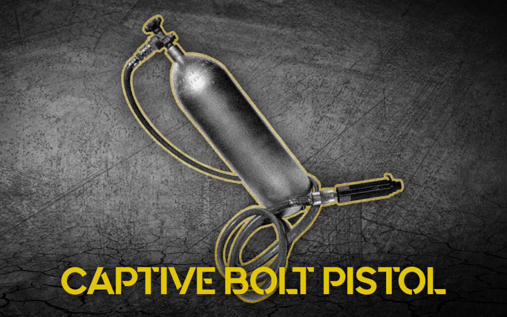 Captive Bolt Pistol a photo of Captive Bolt Pistol guns used in No Country For Old Men