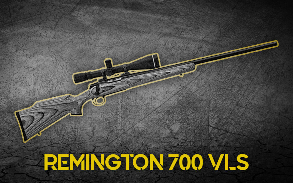 Remington 700 VLS bolt action hunting rifle a photo of a Remington 700 VLS bolt action hunting rifle