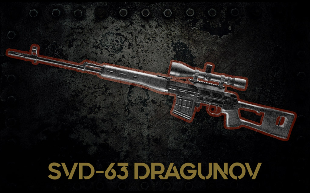 SVD-63 Dragunov sniper rifle a photo of the SVD-63 Dragunov sniper rifle