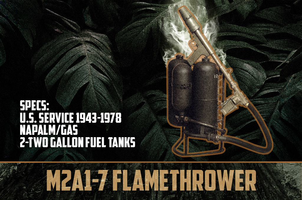 m2 m2a1-7 flamethrower vietnam war weapons photo of the m2 m2a1-7 flamethrower vietnam war weapons