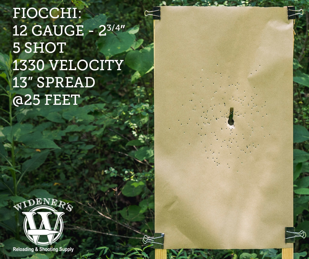 fiocchi 12 gauge 5 shot shotgun ammo photo of 12 gauge shotgun target shot with fiocchi ammunition