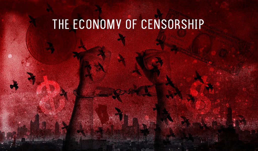 the economy of censorship an illustration depicting the economy of censorship