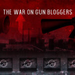 an illustration visually depicting the war on gun bloggers