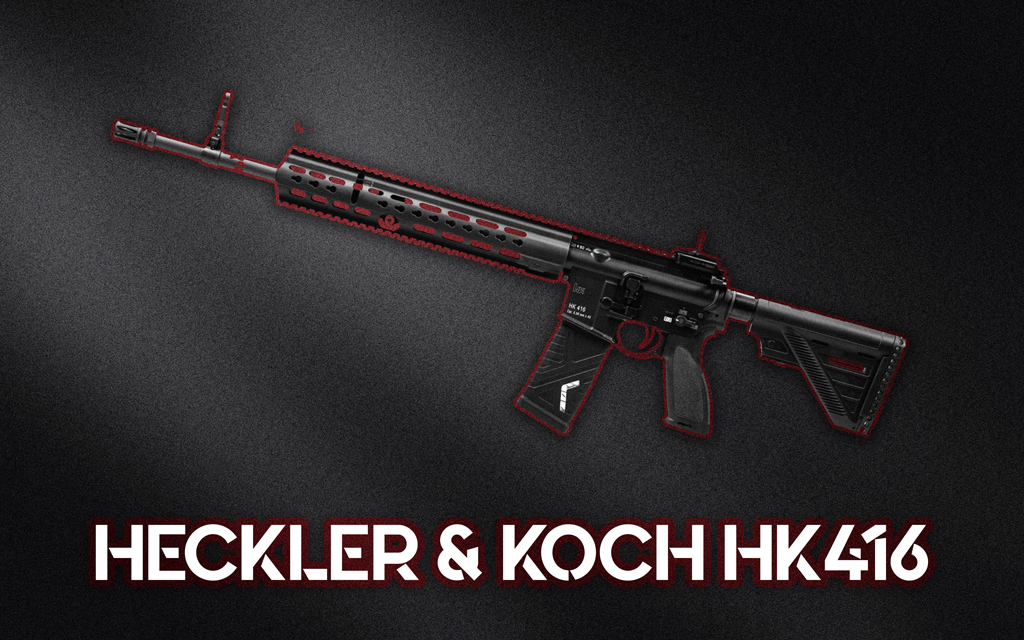 HK416 rifle a photo of the HK416 rifle