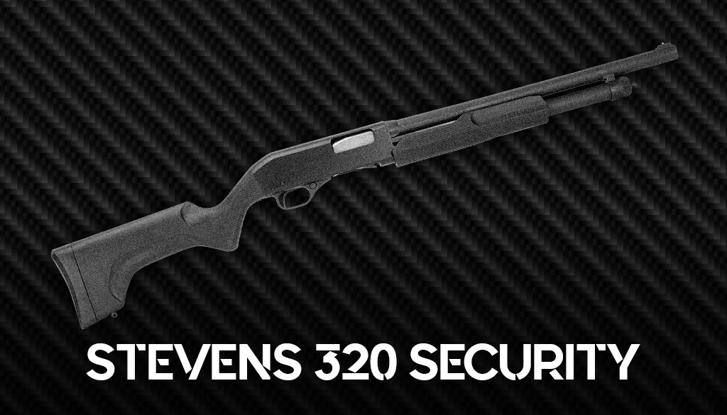 Stevens 320 Security pump action shotgun a photo of the Stevens 320 Security pump action shotgun