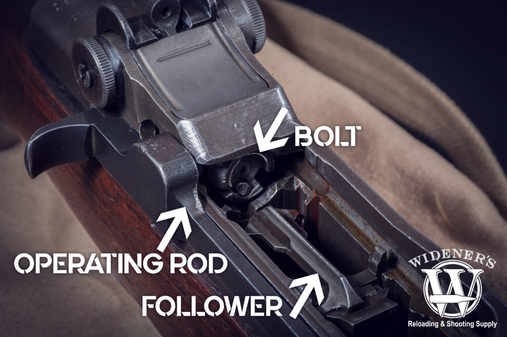 a photo of the m1 garand rifle internals