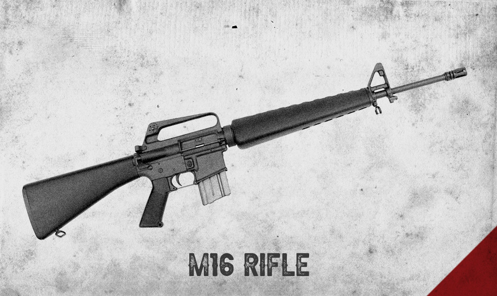 a photo of the m16 battle rifle