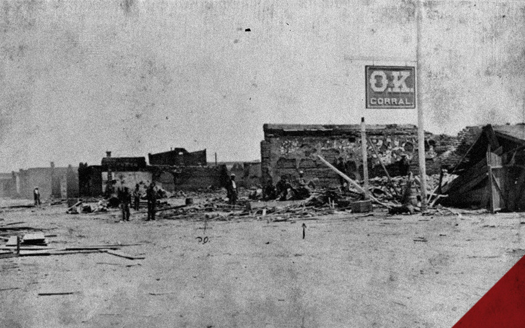 the OK Corral a photo of the OK Corral doc holliday gunfight