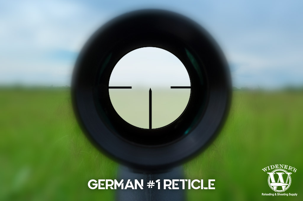German #1 reticle a photo illustrating a German #1 reticle