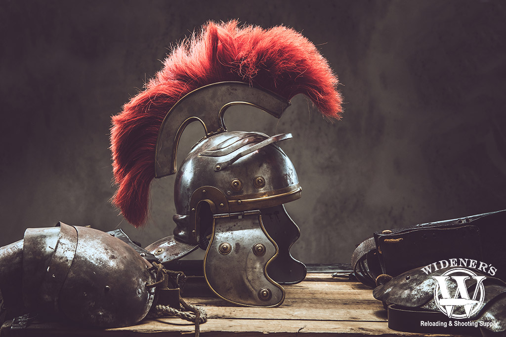 roman military helmet a photo of a roman military helmet