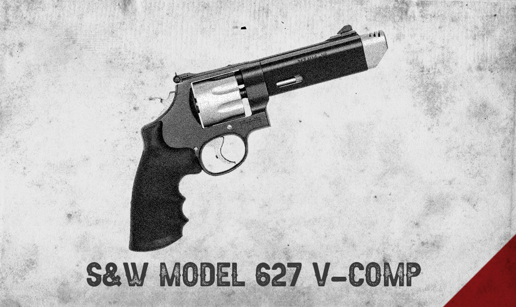 smith & wesson model 627 v-comp revolver a photo of the smith & wesson model 627 v-comp revolver
