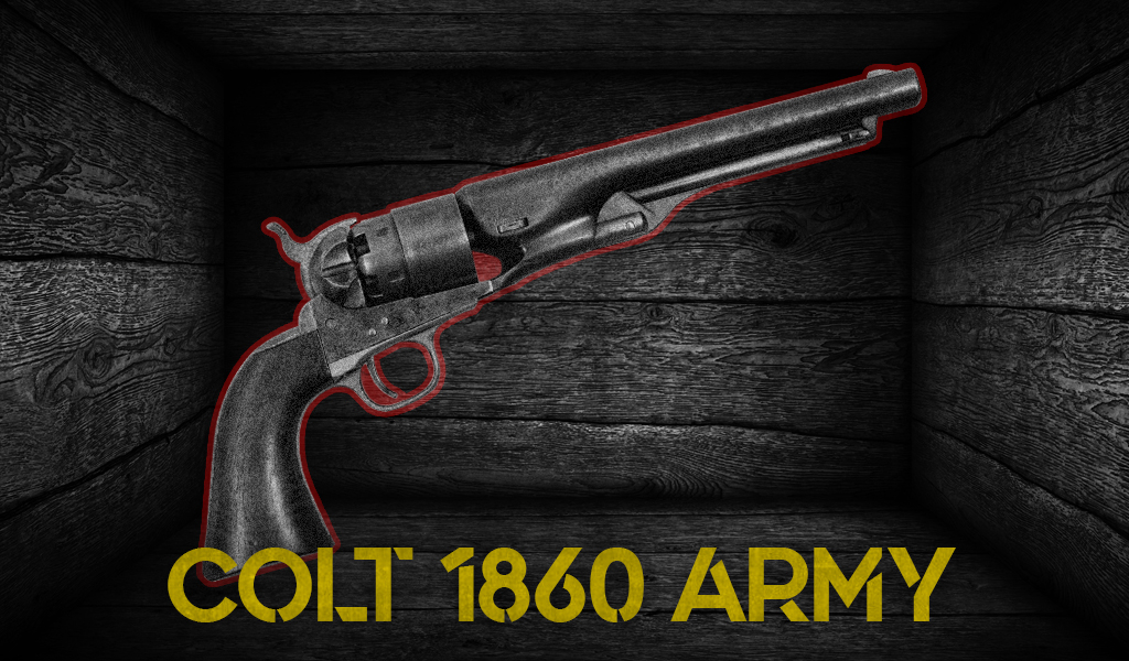 Colt 1860 Army Revolver guns of unforgiven graphic of the Colt 1860 Army Revolver guns of unforgiven