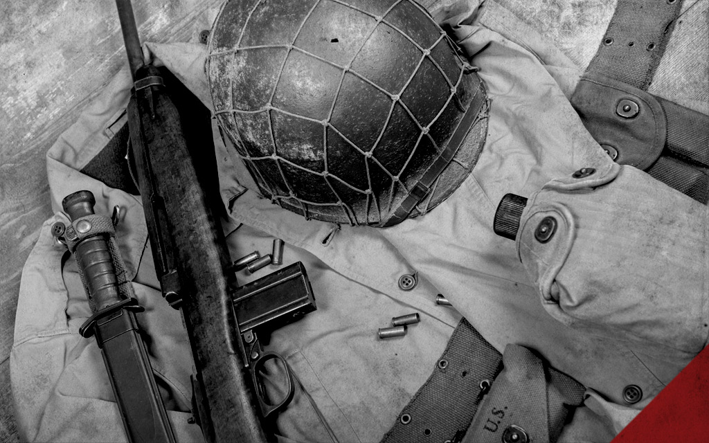 a photo of WWII military gear