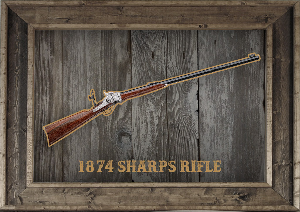 1874 Sharps Rifle a photo of the 1874 Sharps Rifle