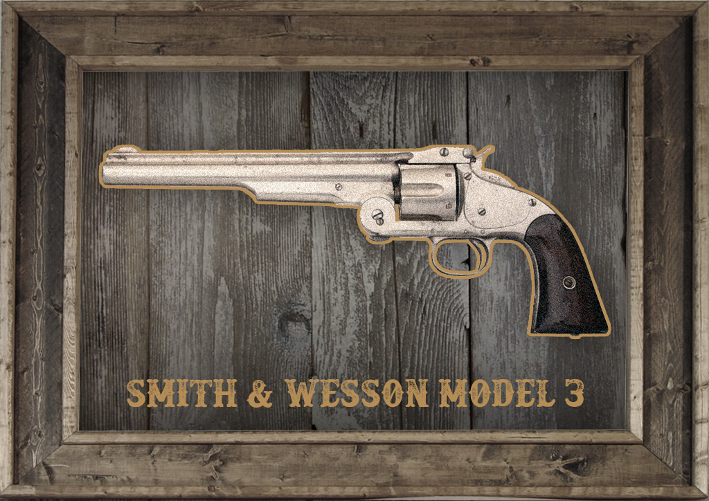 Smith & Wesson Model 3 revolver a photo of the Smith & Wesson Model 3 revolver
