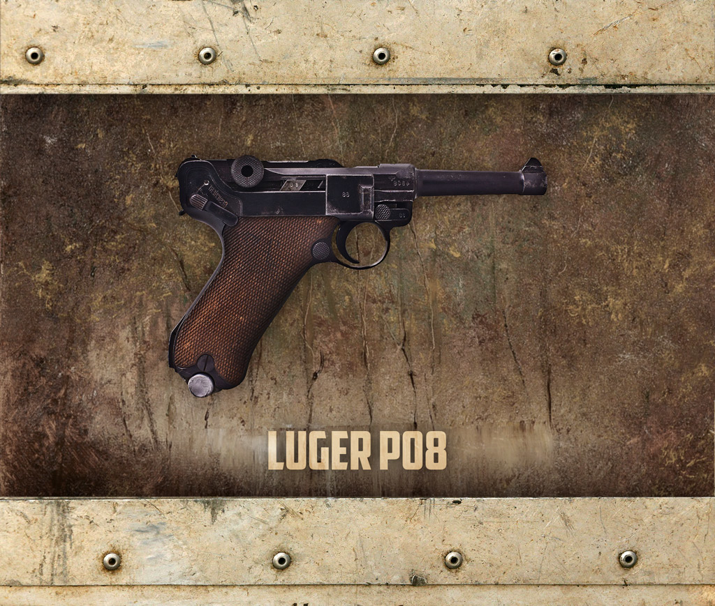 the Luger P08 9mm pistol was used in the german military in world war one photo of the Luger P08 9mm pistol